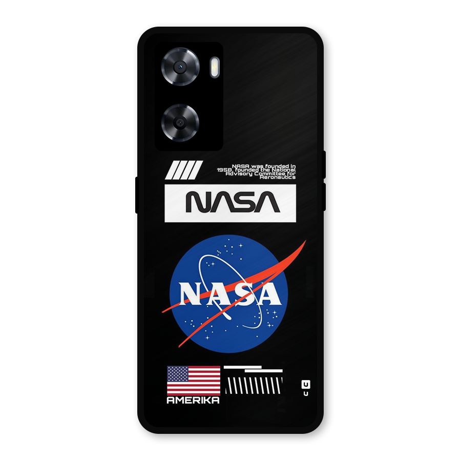 Nasa Zone Metal Back Case for Oppo A77s
