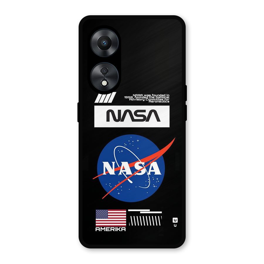 Nasa Zone Metal Back Case for Oppo A78