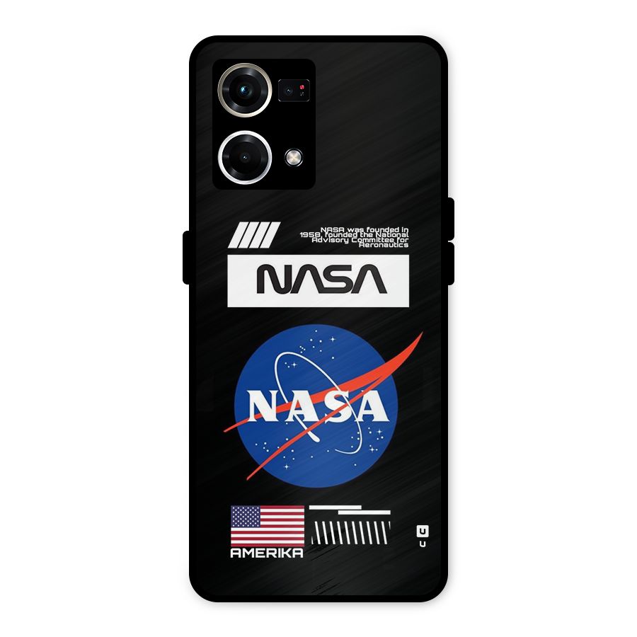 Nasa Zone Metal Back Case for Oppo F21 Pro 4G