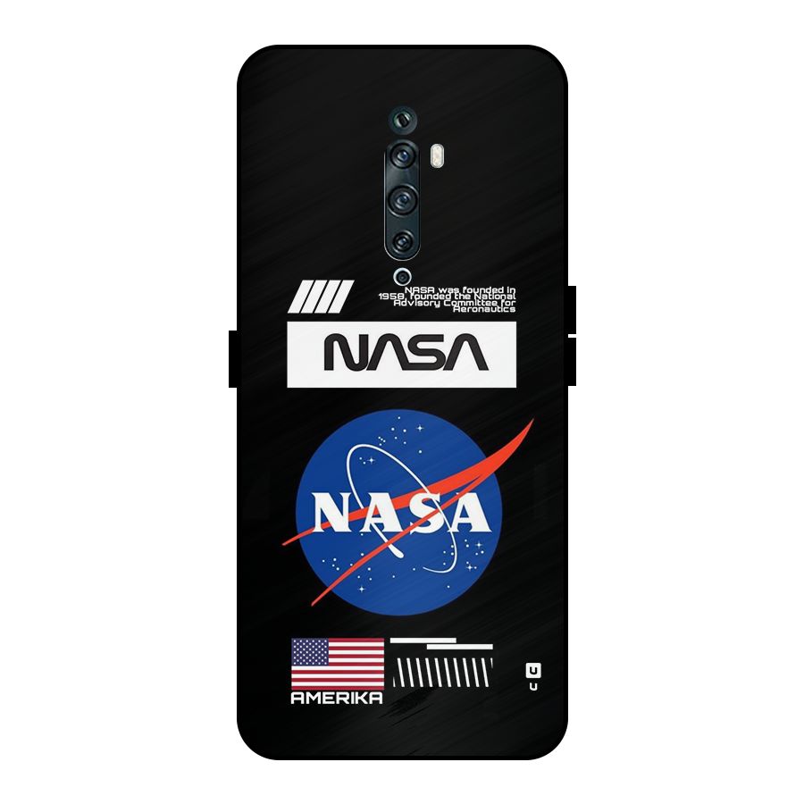 Nasa Zone Metal Back Case for Oppo Reno2 Z