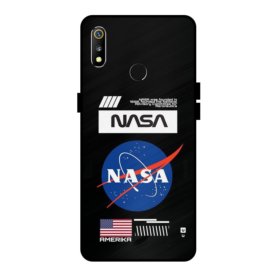 Nasa Zone Metal Back Case for Realme 3