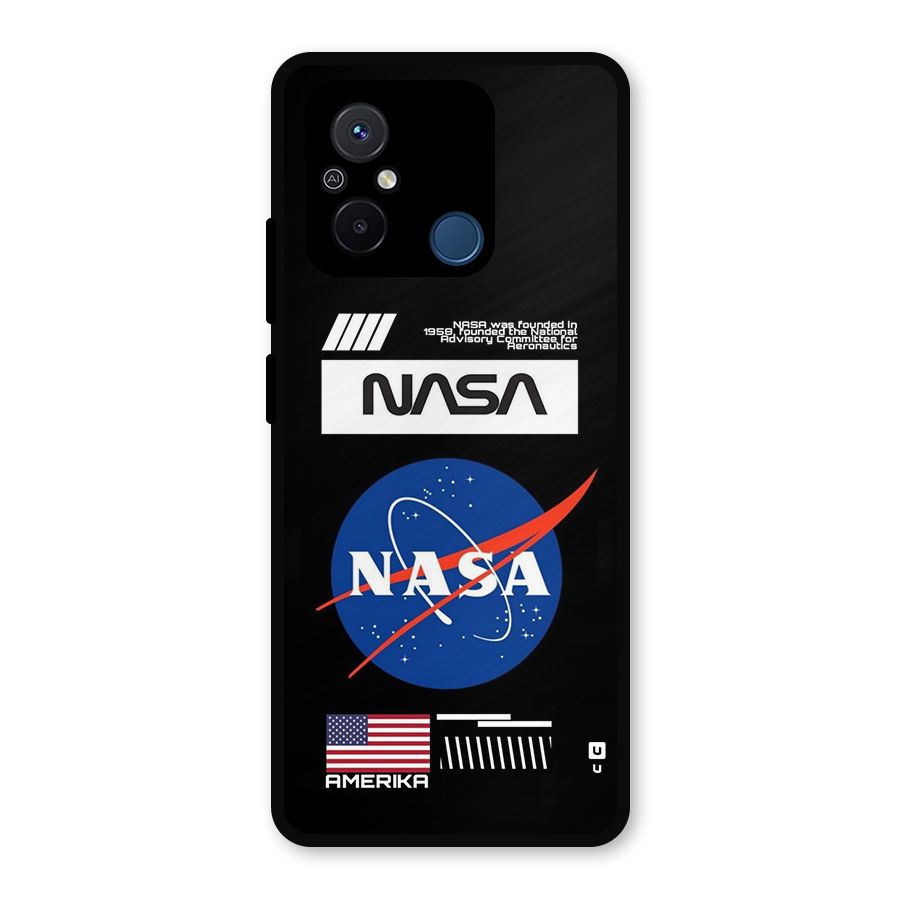 Nasa Zone Metal Back Case for Redmi 12C
