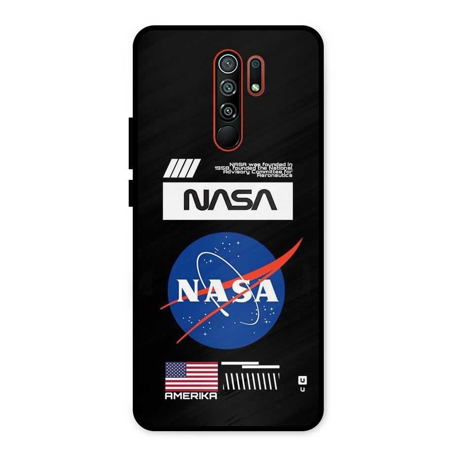 Nasa Zone Metal Back Case for Redmi 9 Prime