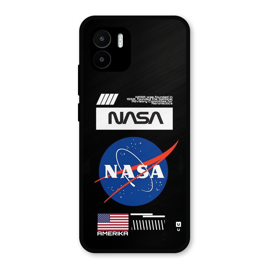 Nasa Zone Metal Back Case for Redmi A2