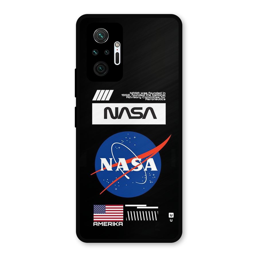 Nasa Zone Metal Back Case for Redmi Note 10 Pro Max