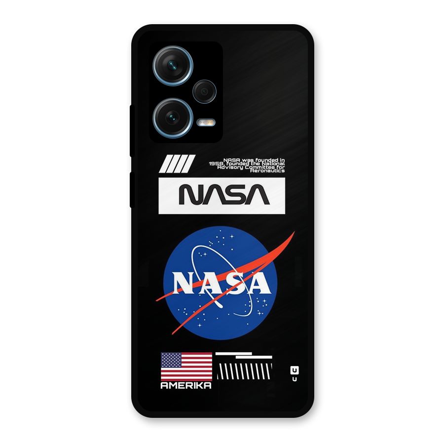 Nasa Zone Metal Back Case for Redmi Note 12 Pro Plus 5G
