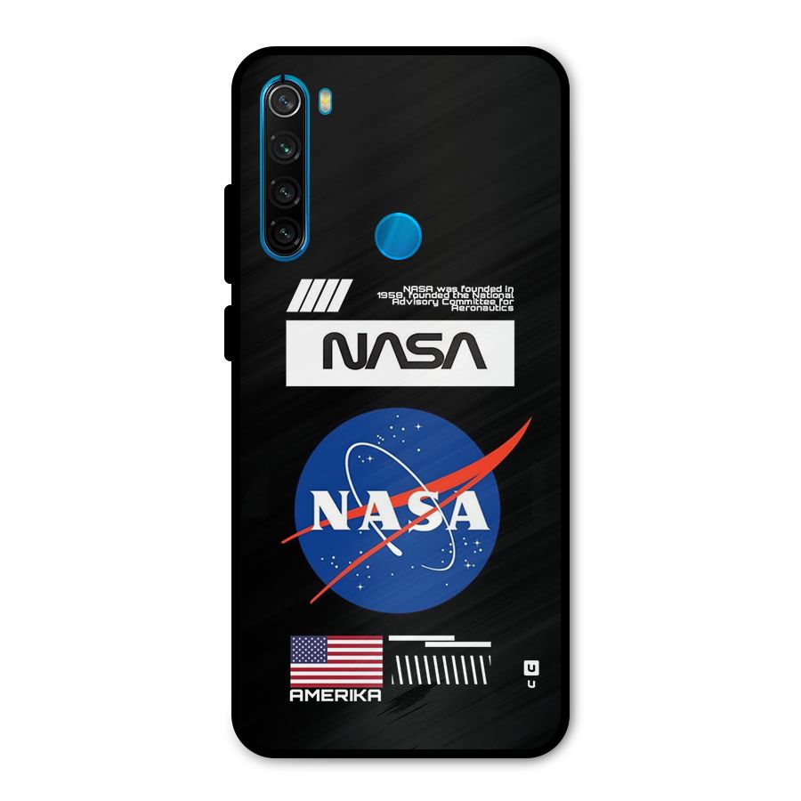Nasa Zone Metal Back Case for Redmi Note 8