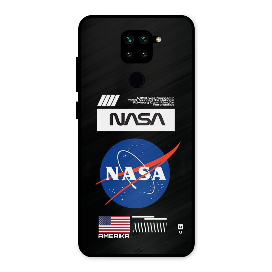 Nasa Zone Metal Back Case for Redmi Note 9