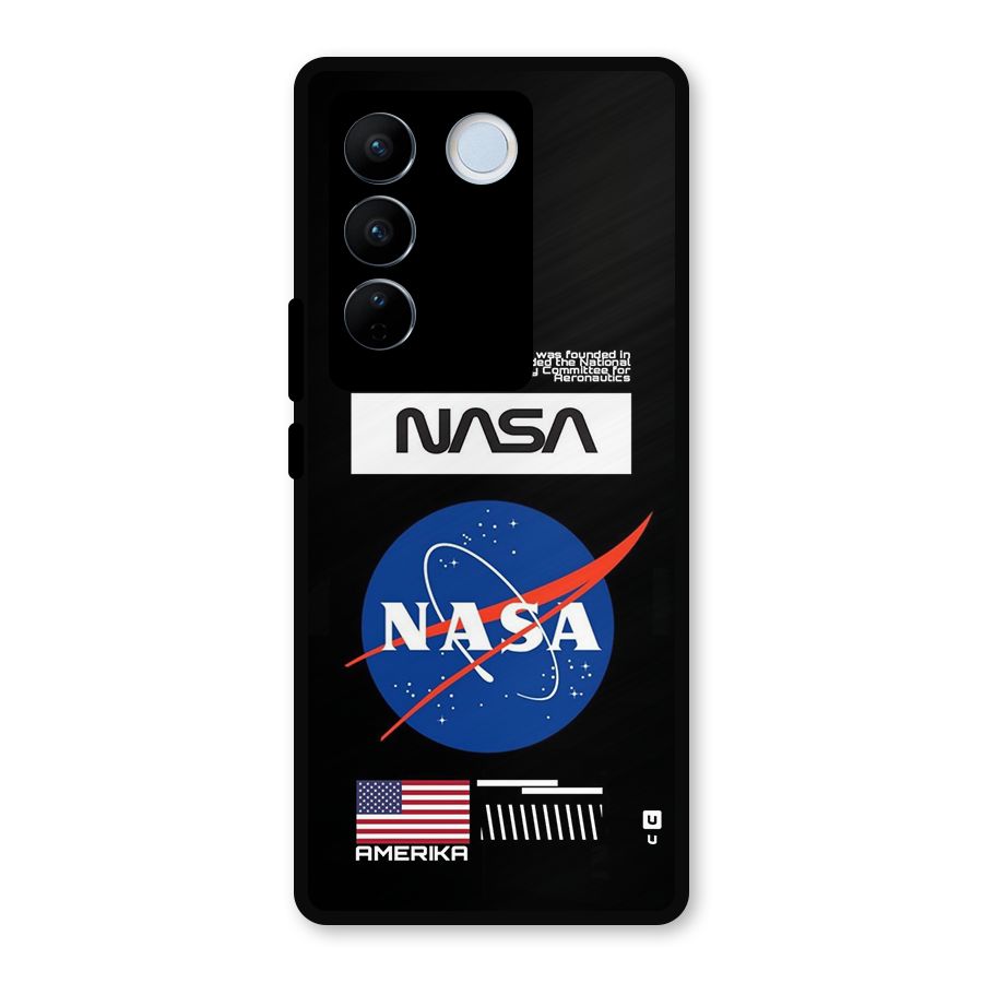 Nasa Zone Metal Back Case for Vivo V27