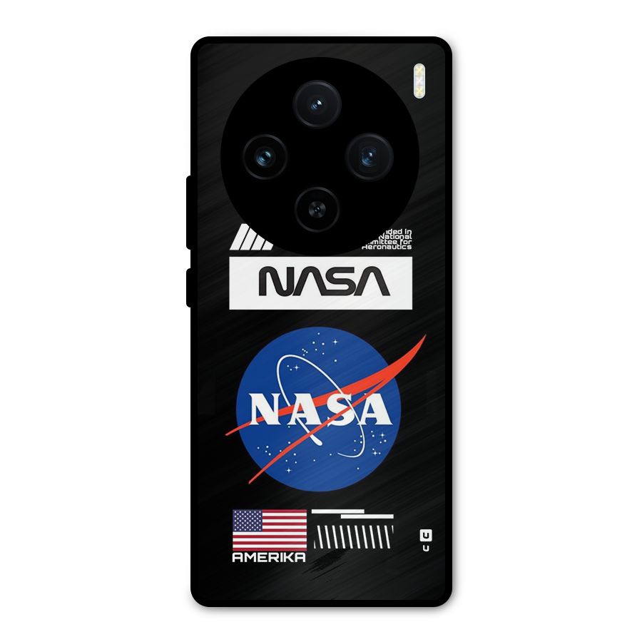 Nasa Zone Metal Back Case for Vivo X100