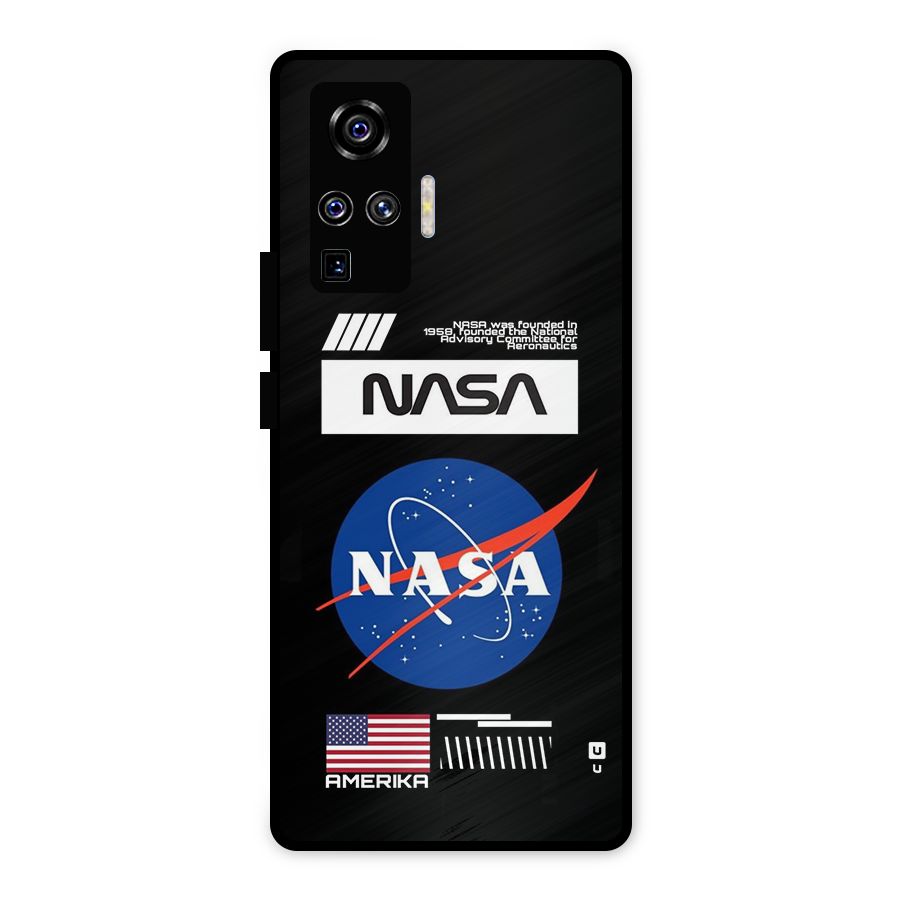 Nasa Zone Metal Back Case for Vivo X50 Pro