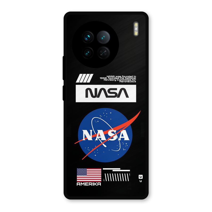 Nasa Zone Metal Back Case for Vivo X90