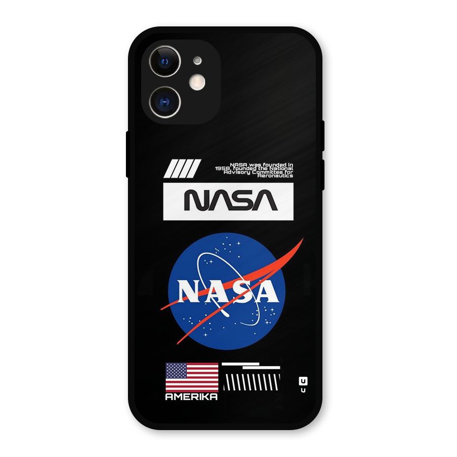 Nasa Zone Metal Back Case for iPhone 12