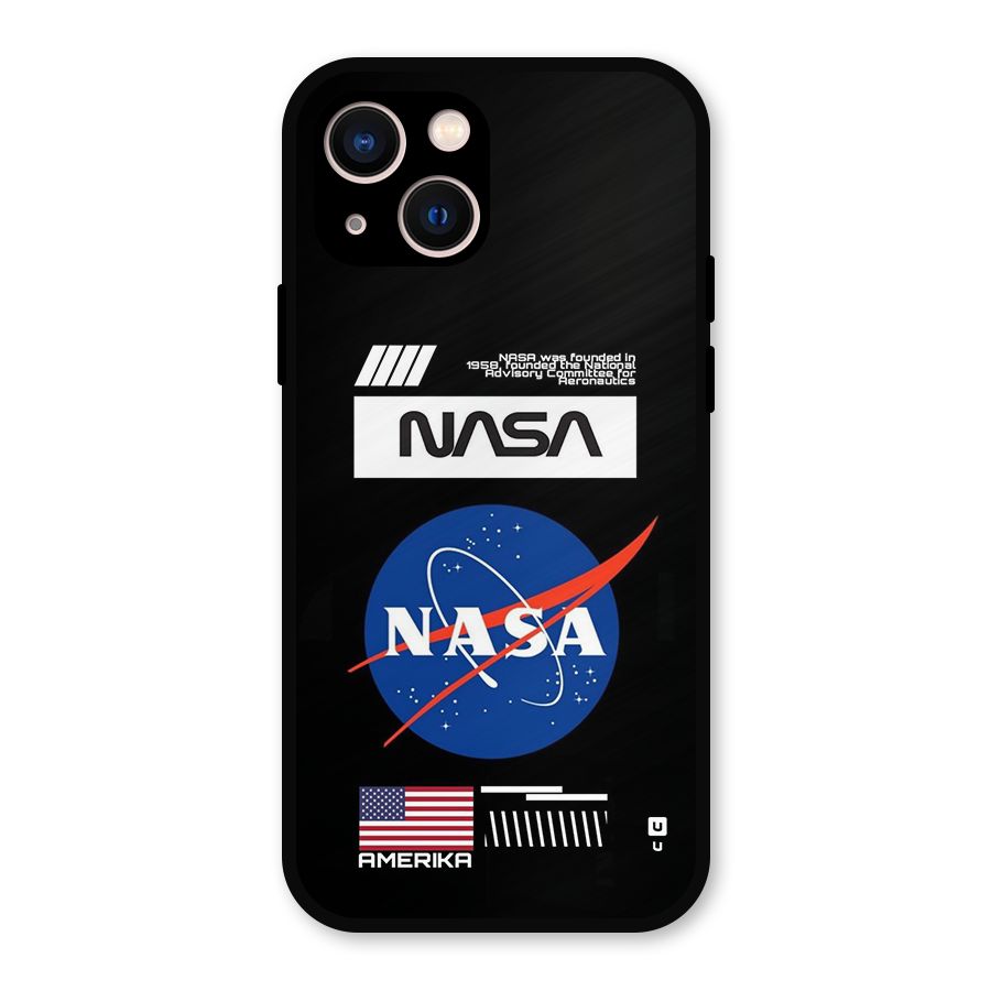 Nasa Zone Metal Back Case for iPhone 13