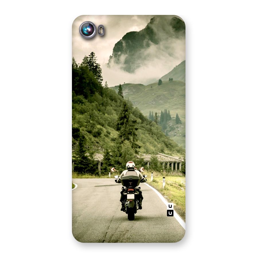 Nature Bike Back Case for Canvas Fire 4 (A107)