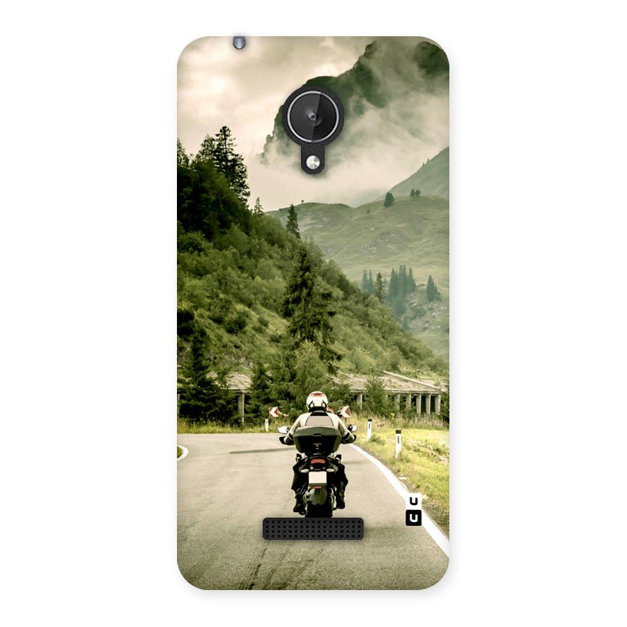 Nature Bike Back Case for Canvas Spark Q380