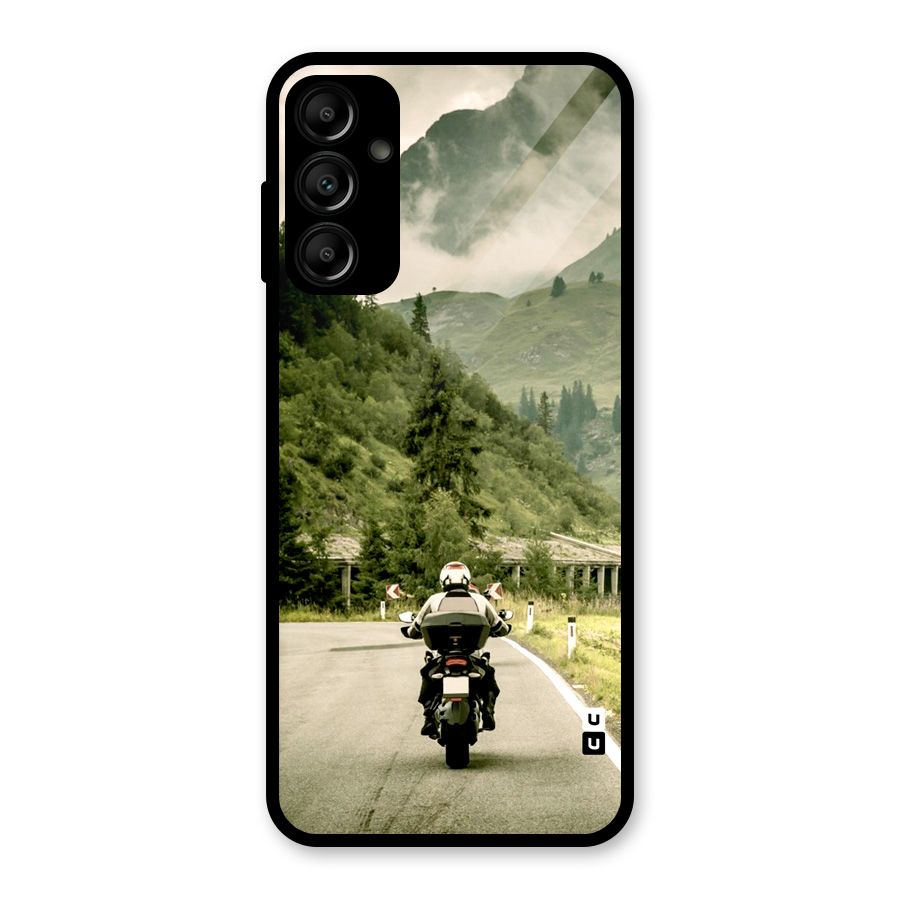 Nature Bike Glass Back Case for Galaxy A14 5G