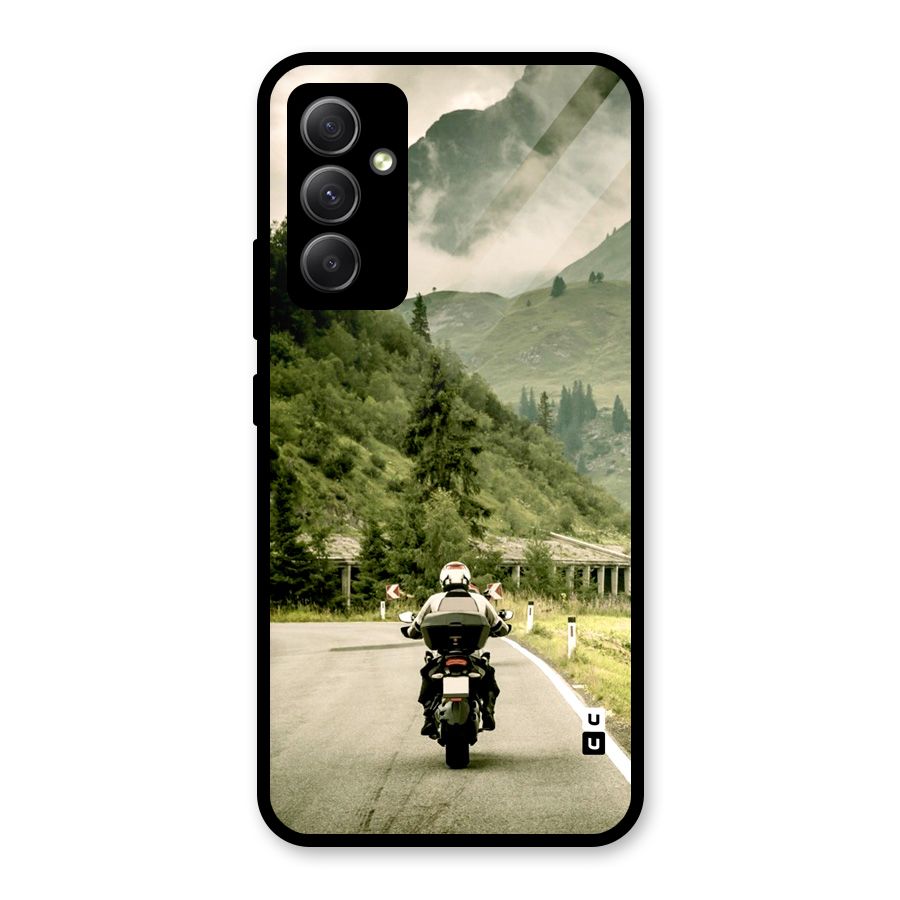 Nature Bike Glass Back Case for Galaxy A34