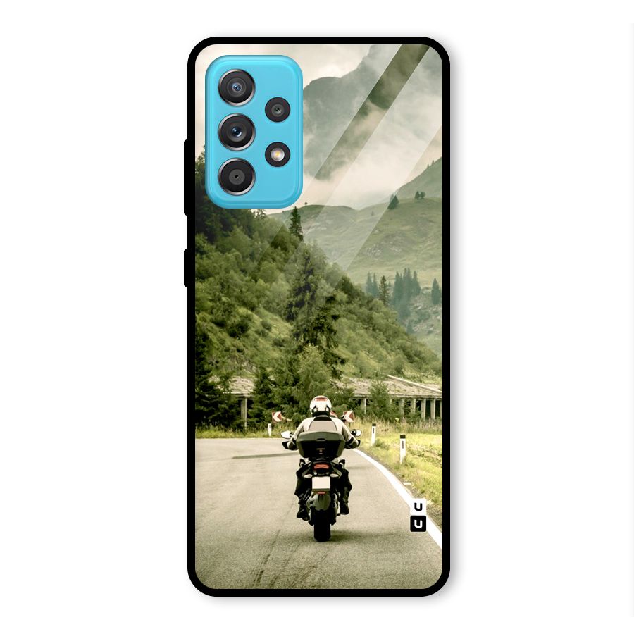 Nature Bike Glass Back Case for Galaxy A52