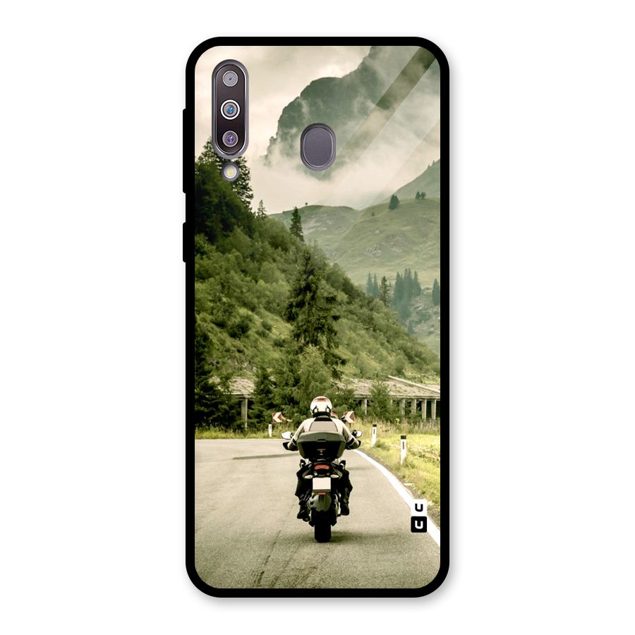 Nature Bike Glass Back Case for Galaxy M30