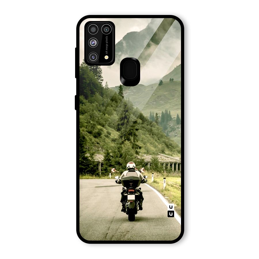 Nature Bike Glass Back Case for Galaxy M31