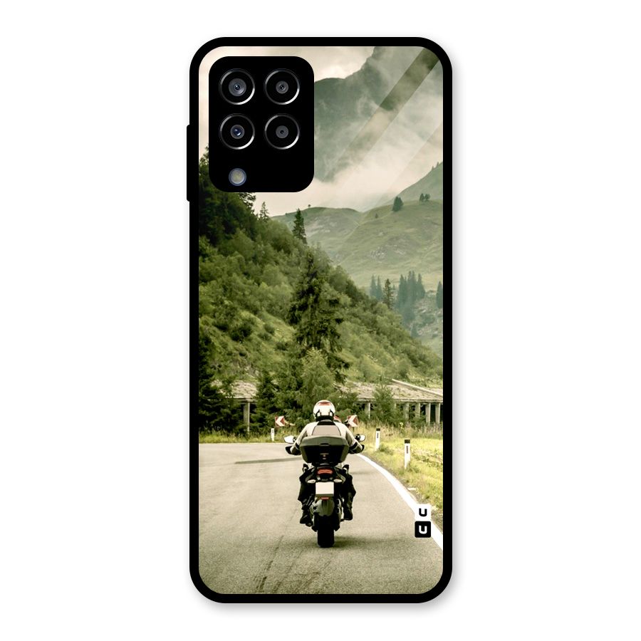 Nature Bike Glass Back Case for Galaxy M33