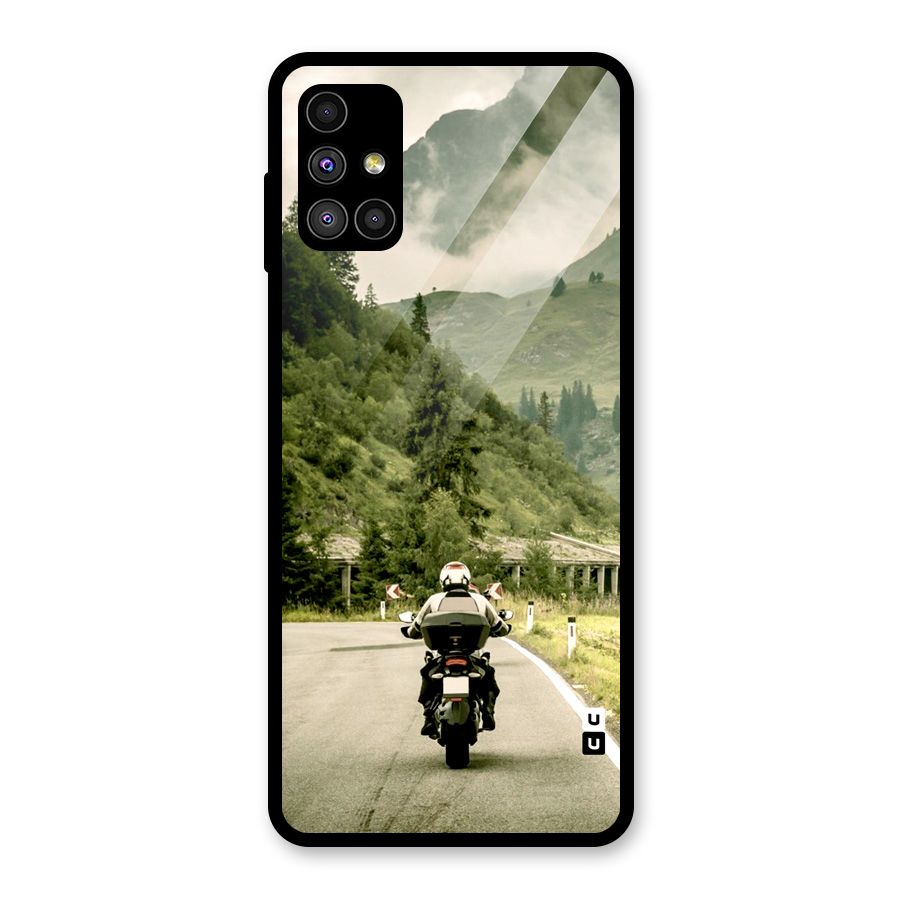 Nature Bike Glass Back Case for Galaxy M51