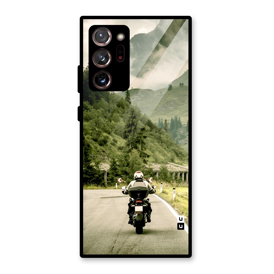 Nature Bike Glass Back Case for Galaxy Note 20 Ultra 5G