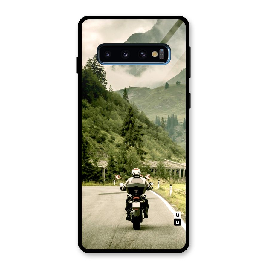 Nature Bike Glass Back Case for Galaxy S10