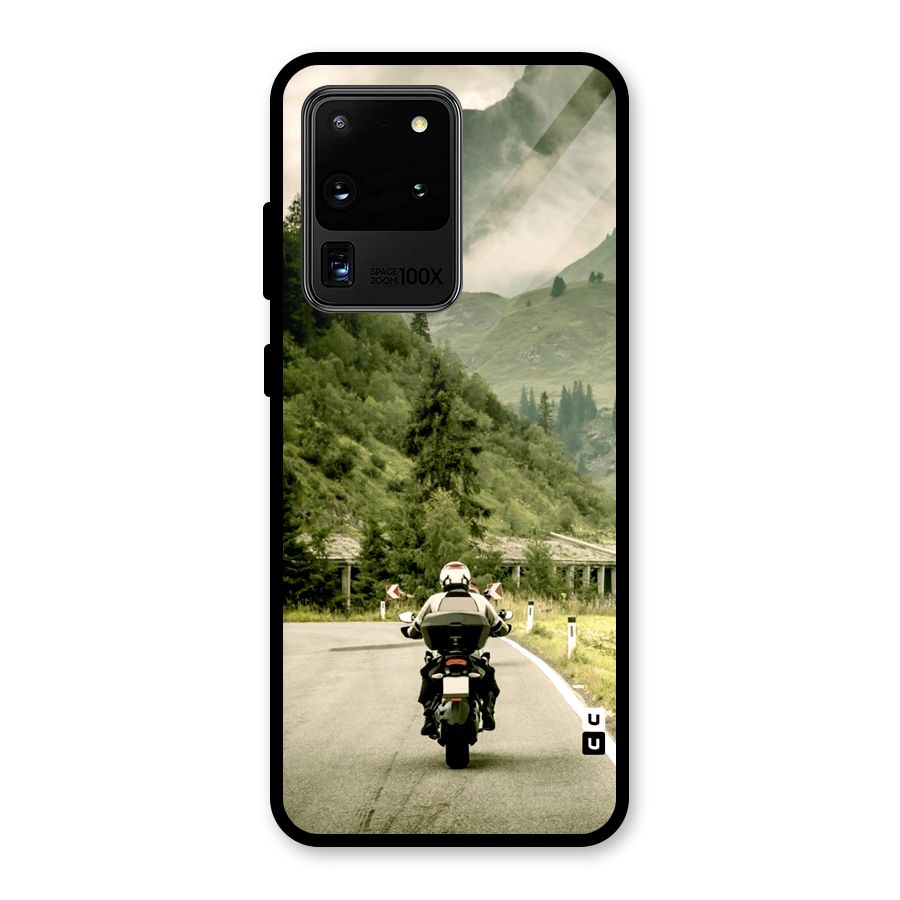 Nature Bike Glass Back Case for Galaxy S20 Ultra