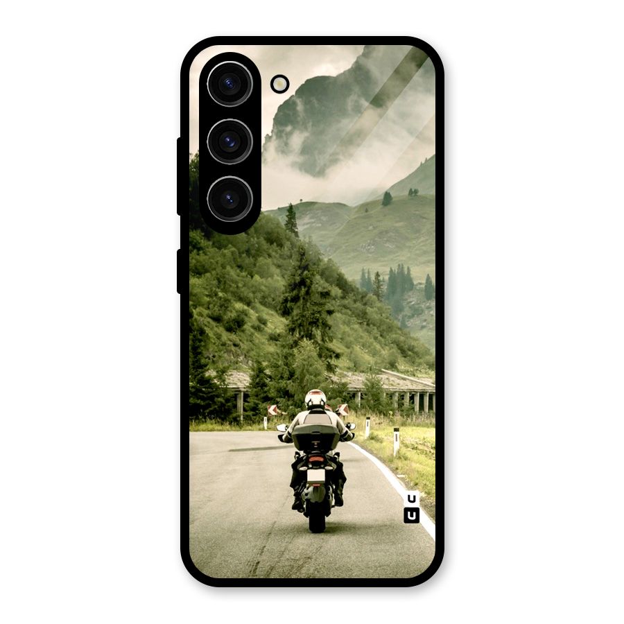 Nature Bike Glass Back Case for Galaxy S23