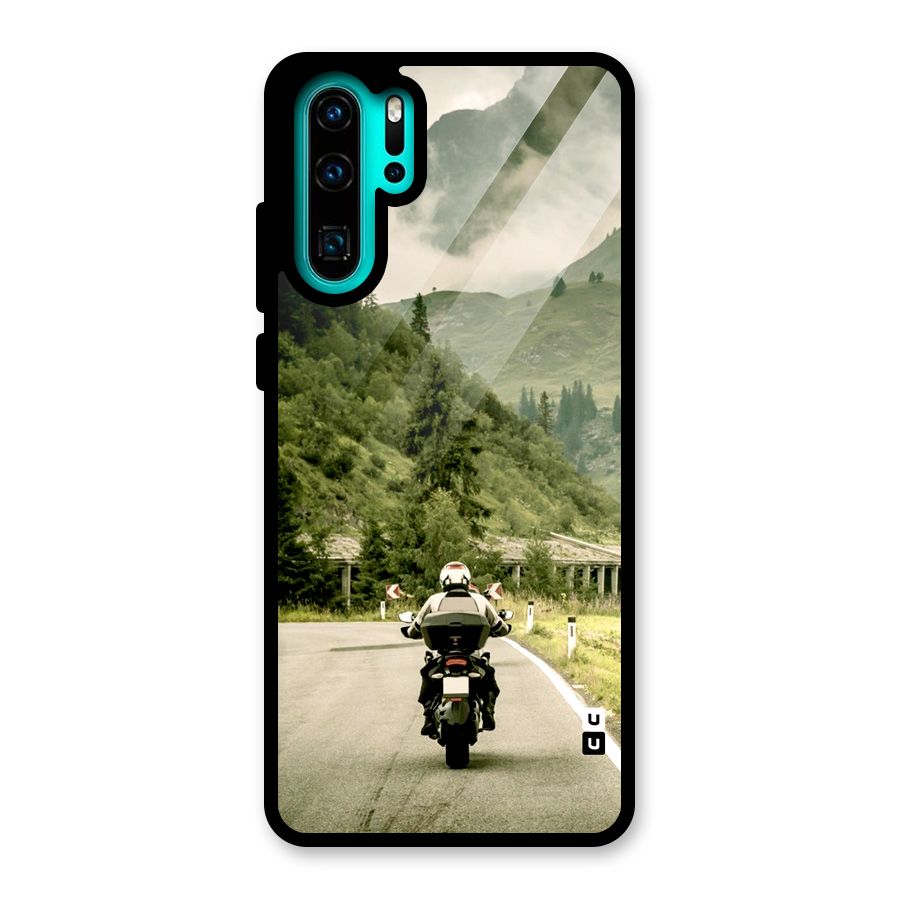 Nature Bike Glass Back Case for Huawei P30 Pro