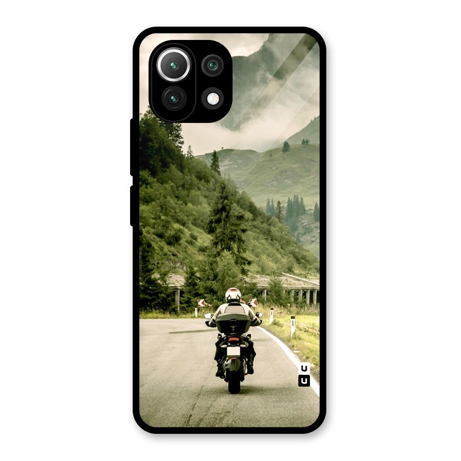Nature Bike Glass Back Case for Mi 11 Lite