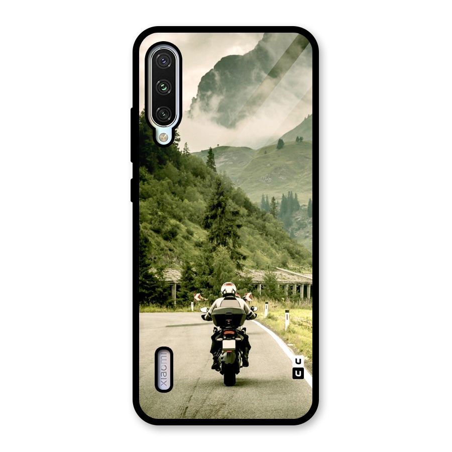 Nature Bike Glass Back Case for Mi A3