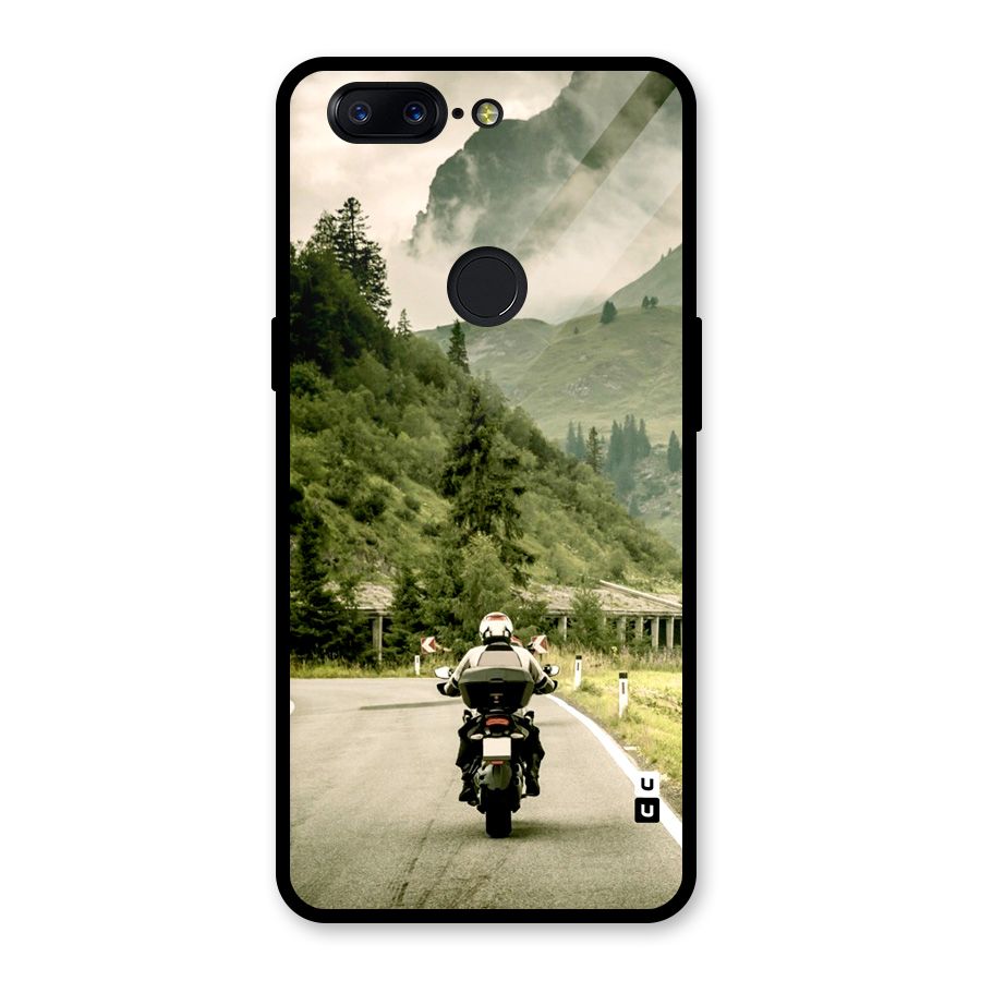Nature Bike Glass Back Case for OnePlus 5T