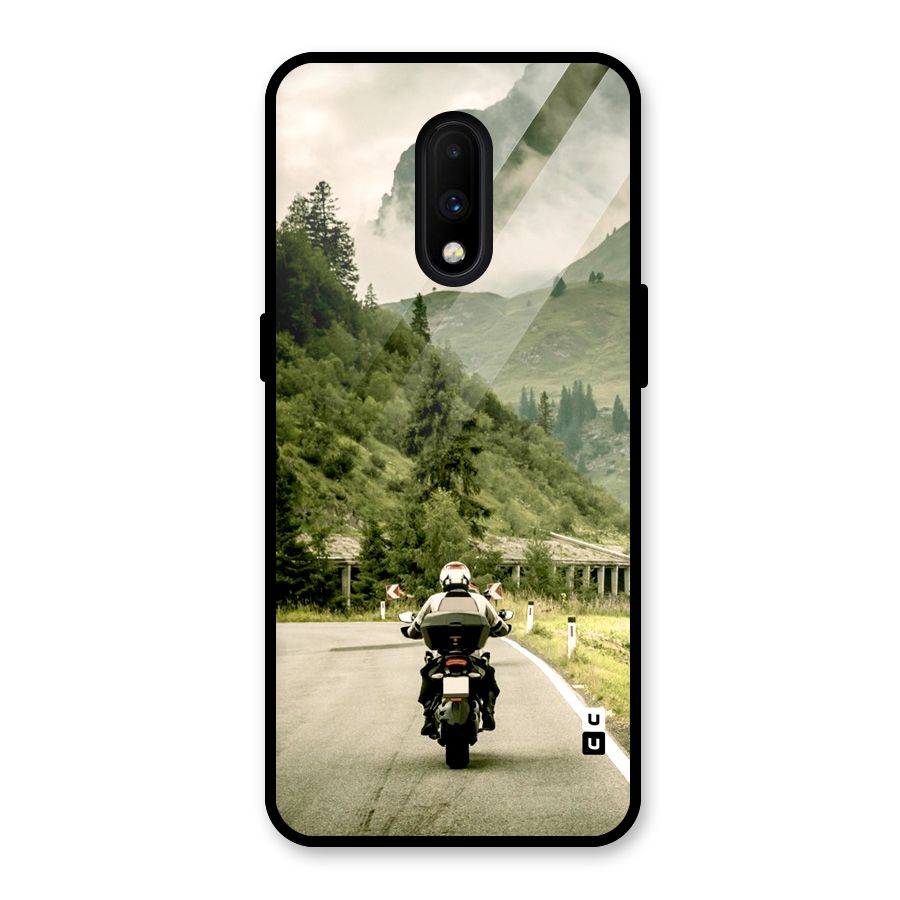 Nature Bike Glass Back Case for OnePlus 7