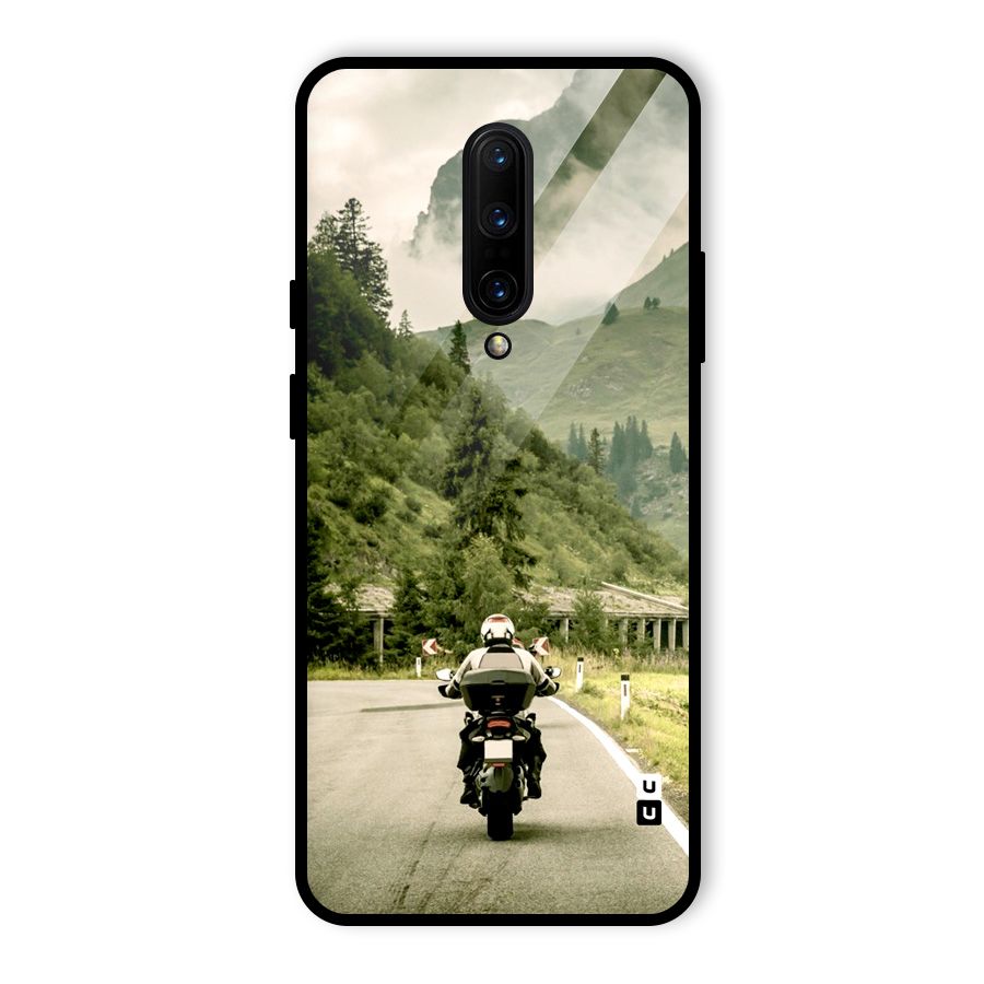 Nature Bike Glass Back Case for OnePlus 7 Pro