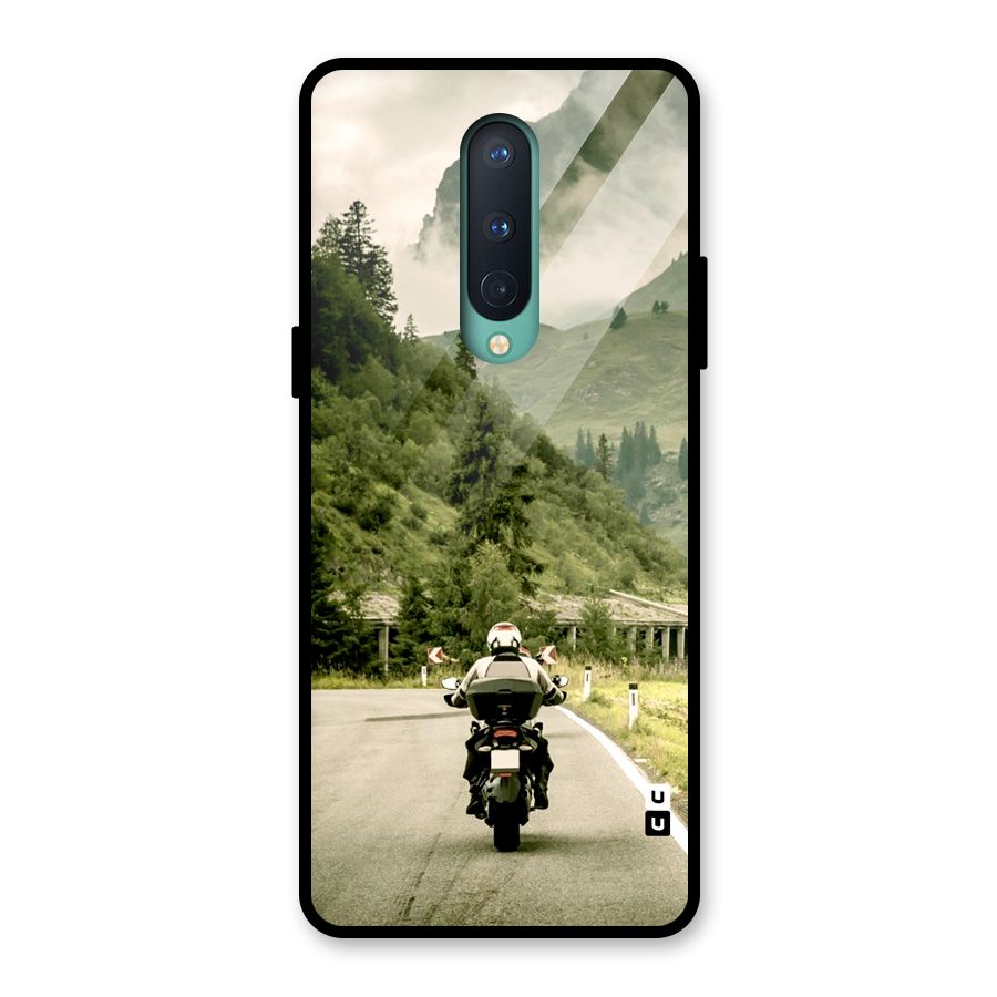 Nature Bike Glass Back Case for OnePlus 8