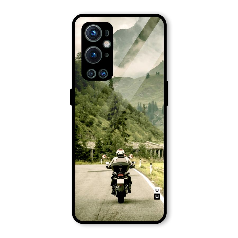 Nature Bike Glass Back Case for OnePlus 9 Pro