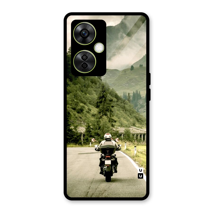 Nature Bike Glass Back Case for OnePlus Nord CE 3 Lite