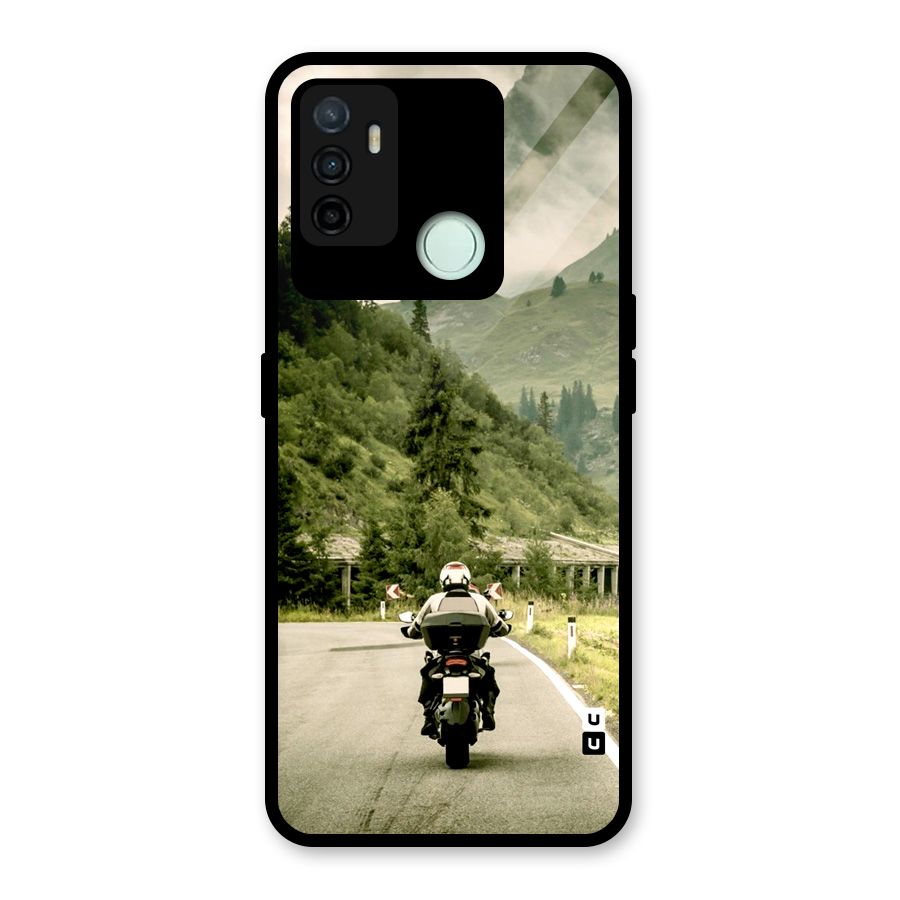 Nature Bike Glass Back Case for Oppo A53