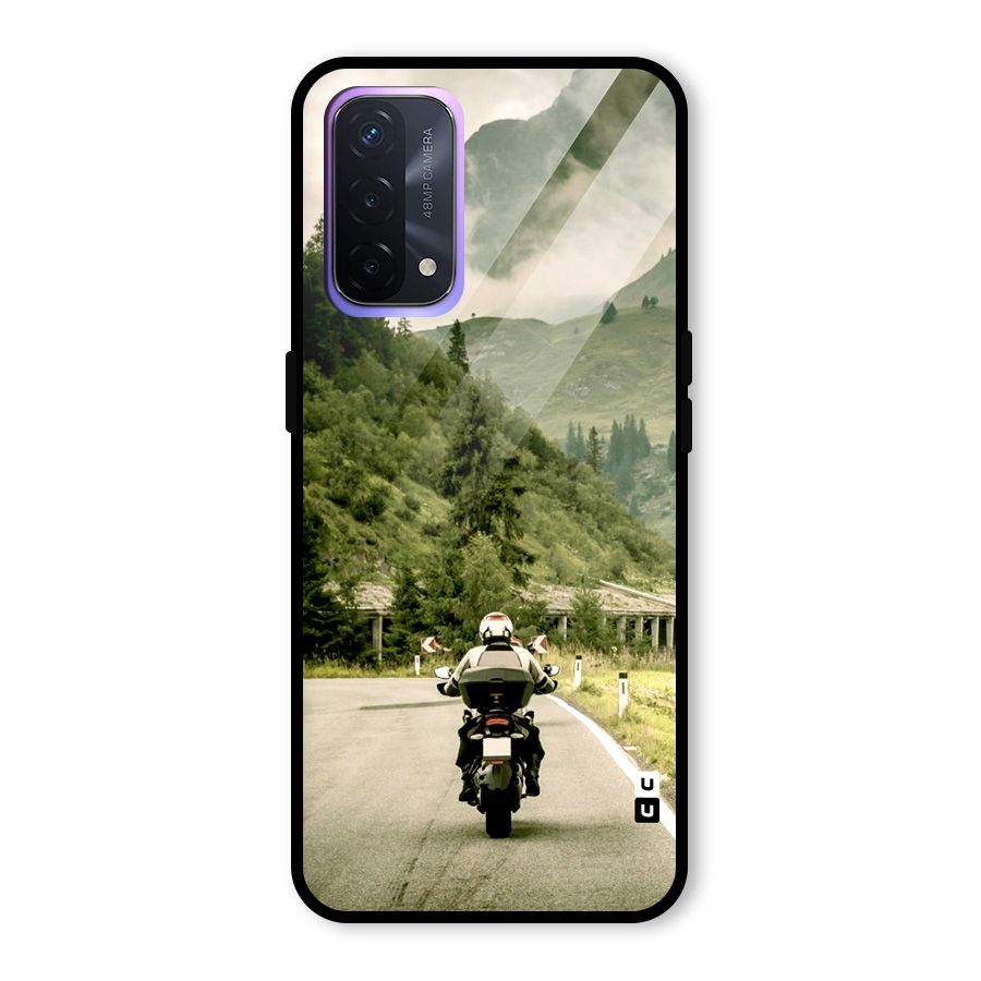 Nature Bike Glass Back Case for Oppo A74 5G