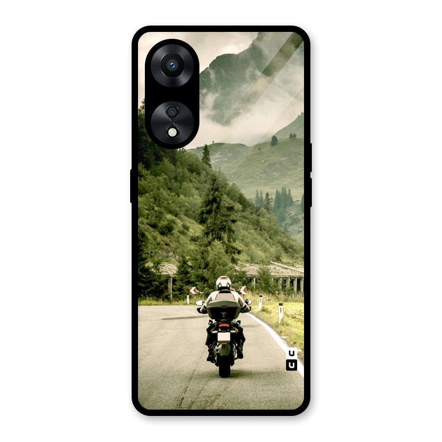 Nature Bike Glass Back Case for Oppo A78