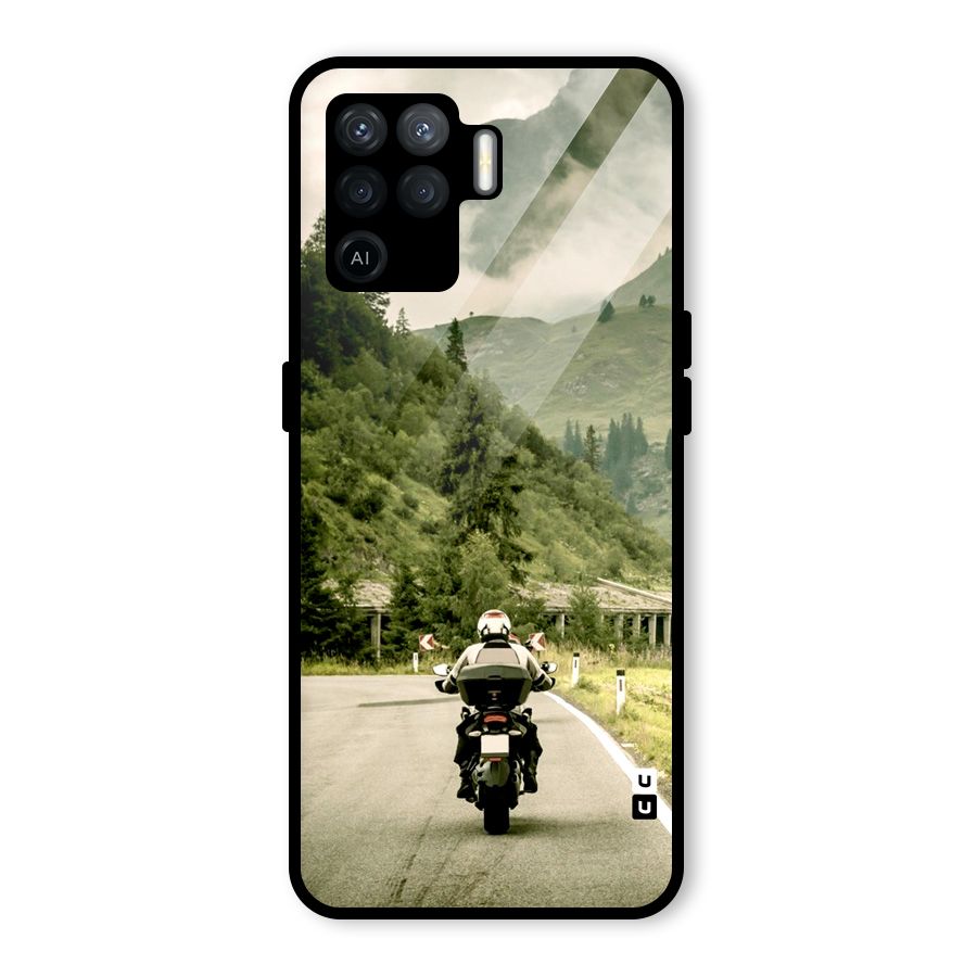 Nature Bike Glass Back Case for Oppo F19 Pro