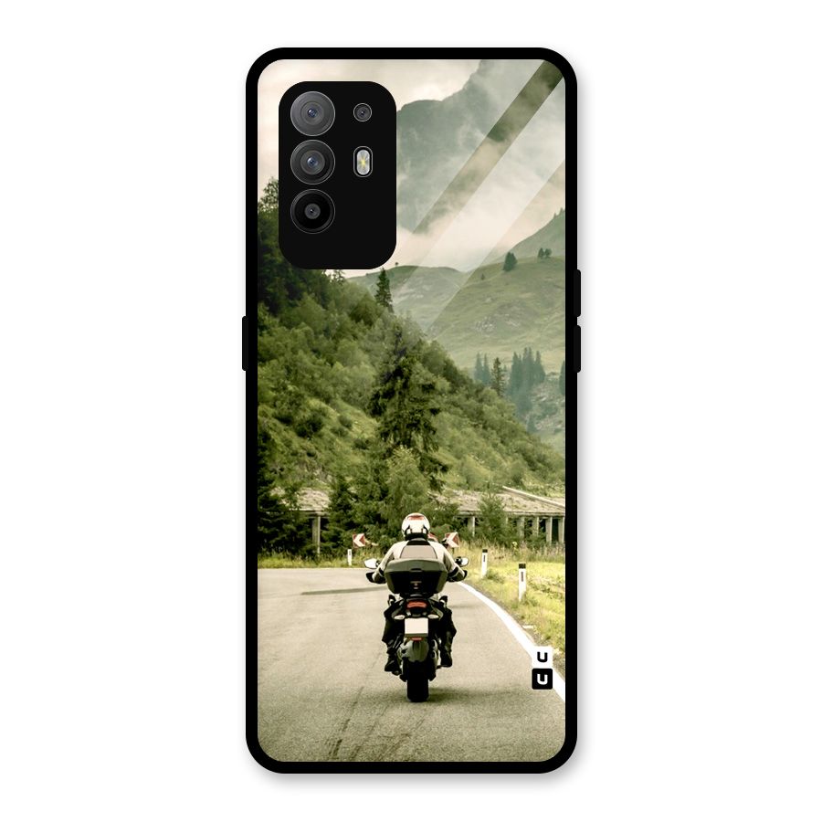 Nature Bike Glass Back Case for Oppo F19 Pro Plus 5G
