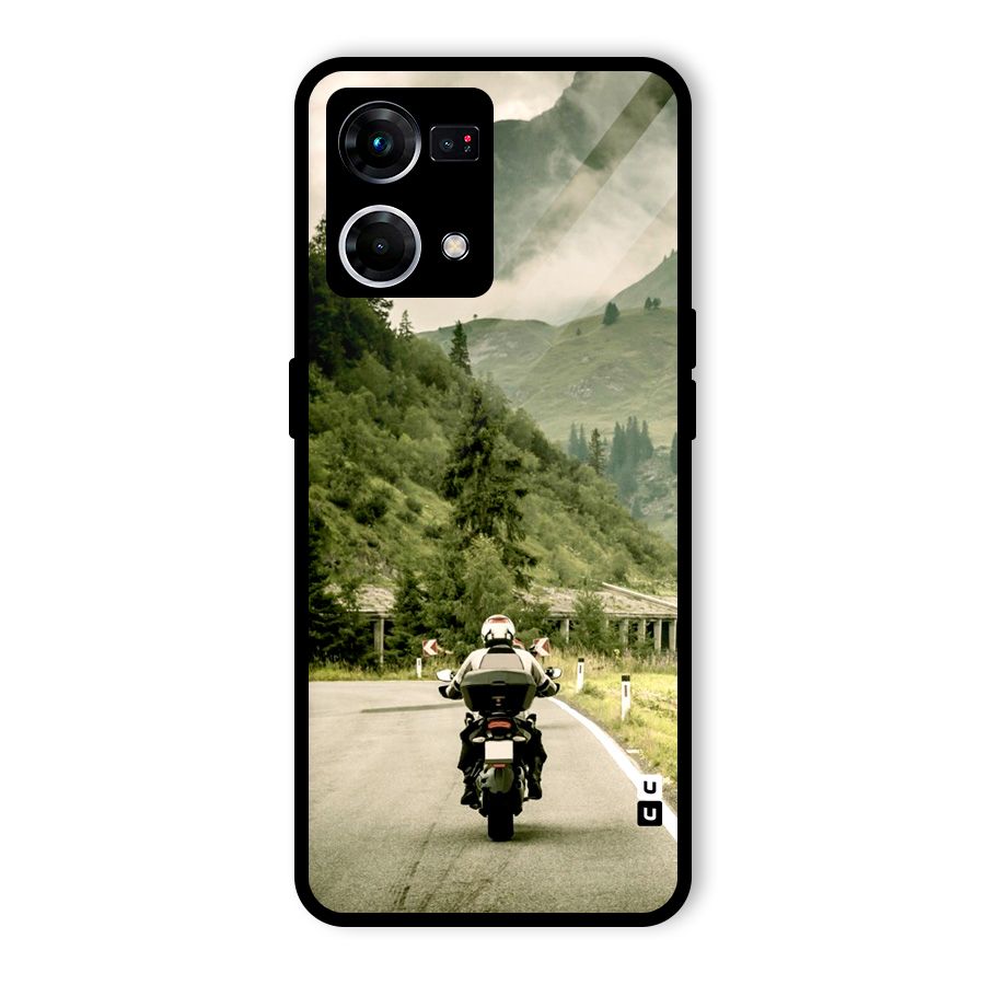 Nature Bike Glass Back Case for Oppo F21 Pro 4G