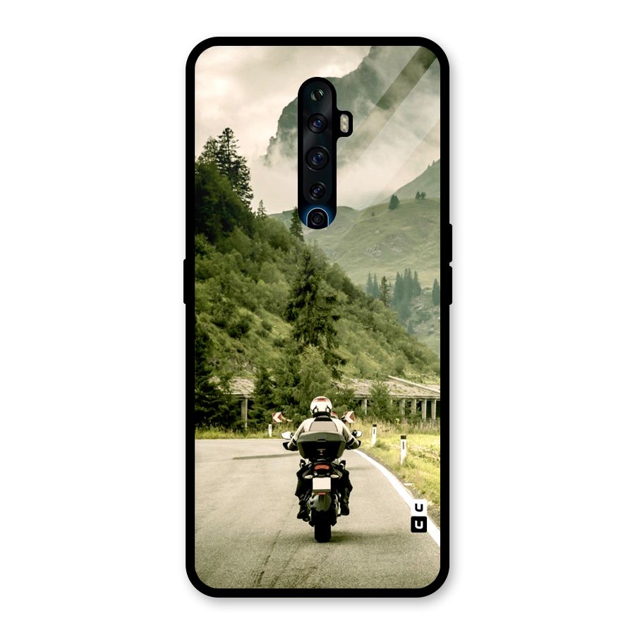 Nature Bike Glass Back Case for Oppo Reno2 F