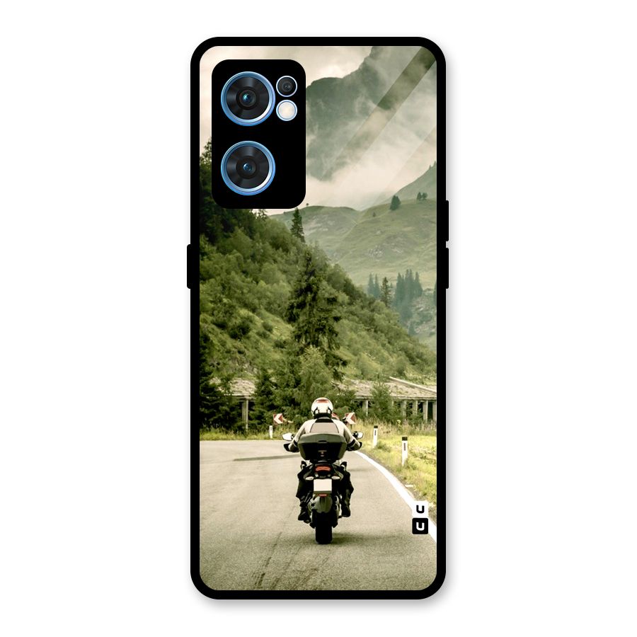 Nature Bike Glass Back Case for Oppo Reno7 5G