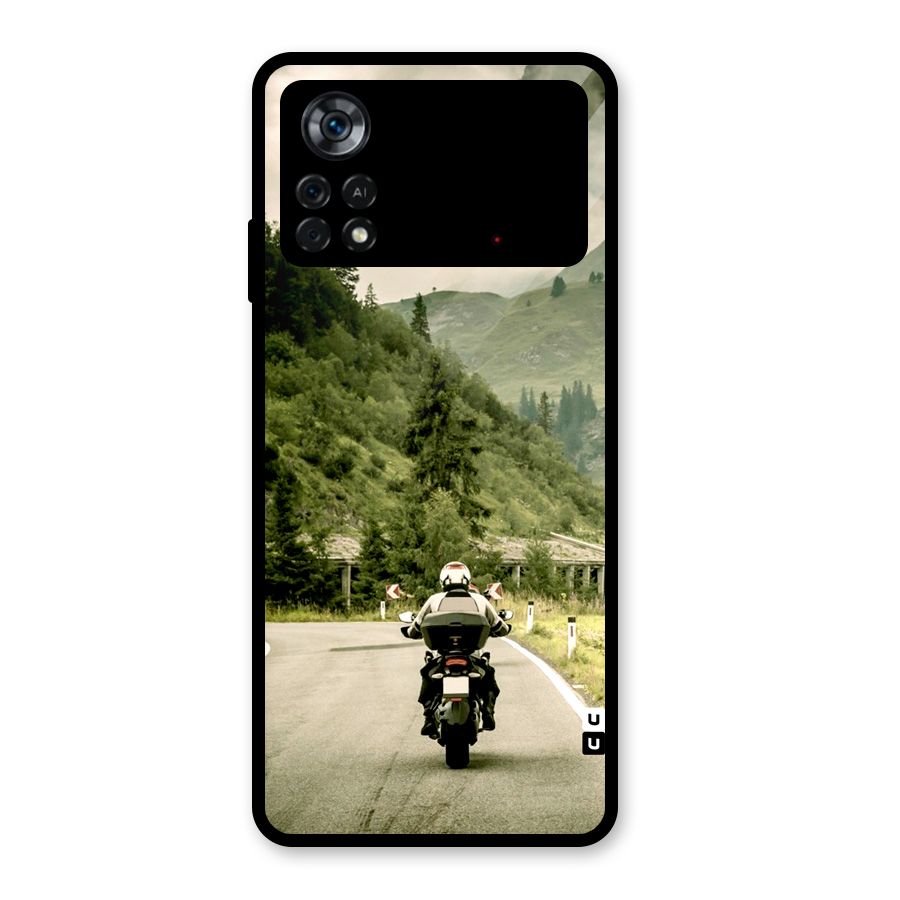 Nature Bike Glass Back Case for Poco X4 Pro 5G