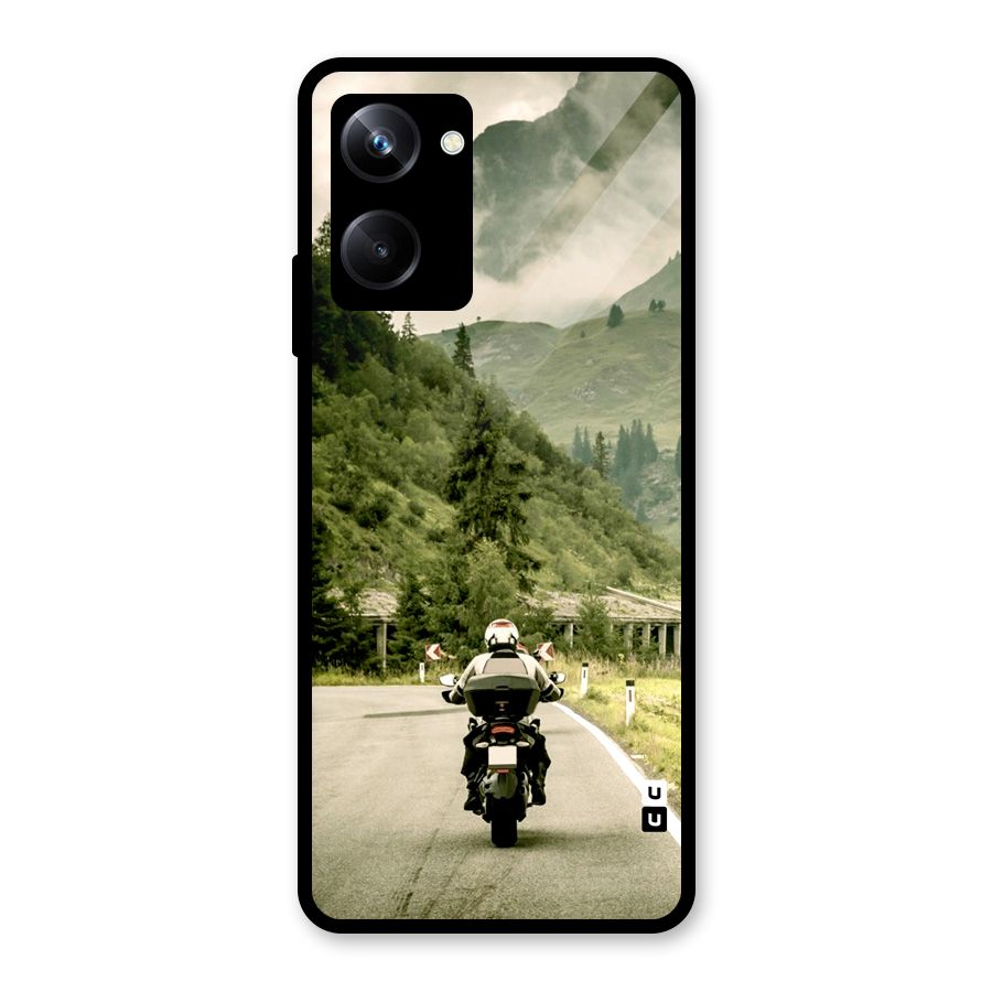 Nature Bike Glass Back Case for Realme 10 Pro